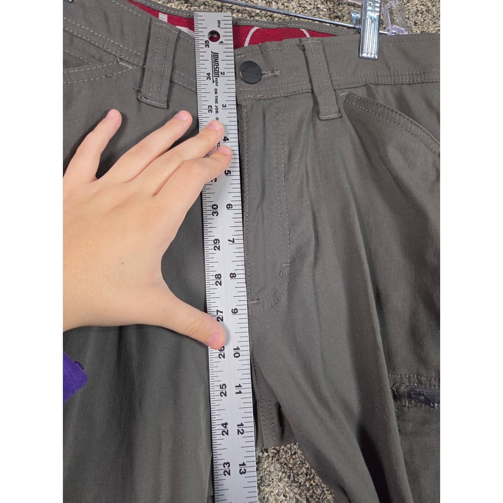 Wrangler Outdoor Pants Mens 30x30 Gray Hiking Camping Casual Cotton Blend - Picture 8 of 12